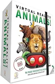 Abacus Brands VR Gift Box - Animals! – Virtual Reality Kids Science Kit, Book and Interactive Learning Activity Set, Ages 8+ (Full Version - Includes Goggles)