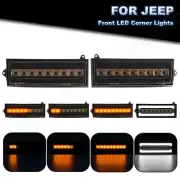 Smoked For 84-96 Jeep Cherokee & 86-92 Comanche Switchback LED DRL Signal Lights (for: Jeep)