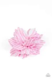 Paparazzi: STRIPE For The Picking - Pink Hair Clip