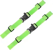 uxcell Backpack Chest Strap [2PCS] - Adjustable Sternum Straps with Emergency Whistle Buckle Use for Backpack Replacement & Hiking - [Fluorescent Green] Chest Belt Quick Release Buckle