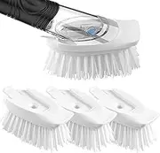 Brush Refills for OXO Dish Brush, 4 Pack Dish Brush Cleaning Soap Dispensing Head Replacement, Soap Dispensing Dish Brush Refills, Brush Dispenser Refill for Scrubber