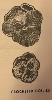 Vintage Pansy Doily Leaflet to CROCHET (Repro) Large & Small