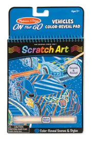 Melissa & Doug on the go scratch art color reveal vehicle