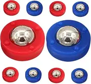 Abaodam 10pcs Mini Shuffleboard Pucks Set Portable Tabletop Curling Game for Indoor Fun Family Interaction Motor Skills Development Stylish Compact Design