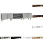 TV Cabinet TV Stand Entertainment Unit Cabinet White Engineered Wood vidaXL