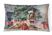 Cocker Spaniel Christmas Throw Pillow