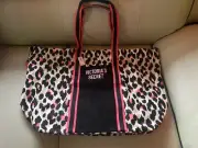 Victoria's Secret NWT Leopard Print And Pink Large Tote Shoulder Bag W/ Strap