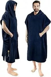 SUN CUBE Surf Poncho Changing Robe with Hood | Quick Dry Microfiber Polyester Changing Towel