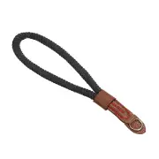 Camera Wrist Strap, Cotton Adjustable Round Cord Rope Hand Grip with Ring, Black