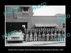 OLD 8x6 HISTORIC PHOTO OF BECKLEY WEST VIRGINIA TOWN POLICE DEPARTMENT c1960