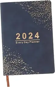 DOITOOL Year Notepad Planner English Notebook for Daily Use Lightweight Design for Home Office School Travel Versatile Day Daily Planning Random Color