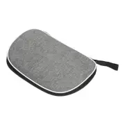 Ping Pong Paddle Case Table Tennis Racket Case Soft Cover Bag Fan Shaped, Grey