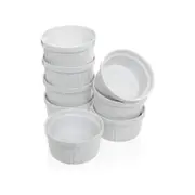 White Porcelain Ramekin Dishes 9cm - Pack of 8