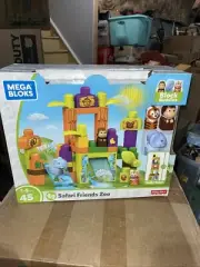 Mega Bloks First Builders - Animal Safari Zoo - For Ages 1-5 Years 45 PCs
