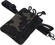 POPETPOP Outdoor Waist Bag Multi Purpose Fanny Pack for Men Oxford Cloth Gadget Pouch for Hiking Running and Travel Convenient Storage for Cards Coins and Tools