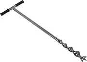 304 Stainless Steel Soil Sampler Probe with Twist Drill Bit, T-Handle, Integrated Labor-Saving Design - Soil Sampling Equipment