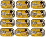 12 PACK COD LIVER in OWN OIL 4oz OMEGA Old Riga NORWAY Печень трески