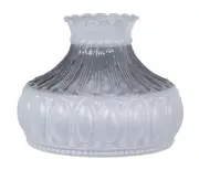 B&P Lamp 10" Style Shade, Sat. Cry.& Clear Ctr Pnl
