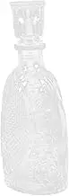 FUNOMOCYA Elegant Flat Fish Glass Decanter Perfect for Whiskey Wine Liquor Home Decor