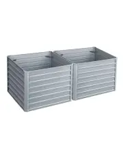 [Green Fingers] 2x Garden Bed 100x100x77cm Planter Box Raised Container Galvanised