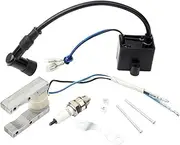 IOIUSKKU Improve Ignition System of Motorized Bicycle Spark Plug Easy to Install for 49cc-80cc Ignition Coil Magneto 66cc