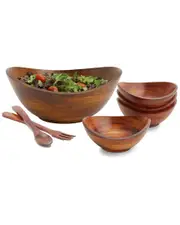 Woodard & Charles 7pc Wave Salad Bowl Set