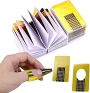 Nail Stencils (Pack of 200), Modelling Stencil Self-Adhesive for Gel Nails & Nail Extensions Golden Stencils, Self-Adhesive Square for Artificial Fingernail Modelling
