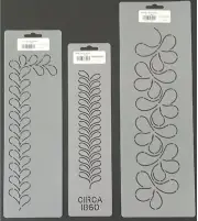 3 Quilting Template Feather Border Stencils Sashing Splish Splash Quilt Patterns