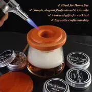 Cocktail Smoker Kit with Torch-Wood Chips for Infused Drink Bourbon Whiskey-BNIB