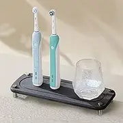 Bathroom Quick Dry Stone Sink Tray,Water Absorbing Stone Tray for Sink,Instant Dry Sink Organizer,for Kitchen Soap Tray, Toothbrush Cup and Nice Vanity Trays for Bathroom (Quick Dry Stone Sink Tray)
