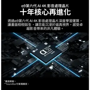 LG樂金 OLED42C3PSA OLED evo 4K AI物聯網電視 送HDMI線、4開3插USB防雷擊抗搖擺延長線