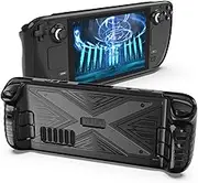 NEWENMO Protective Case for Steam Deck, for Steam Deck Skin Protective Case, Non-slip TPU Protective Case Screen Protector, Shockproof Anti-Collision with Cool Design for Steam Deck Console