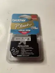 Brother M Tape P-Touch 12mm 1/2" M-K231 White`