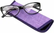 +1.25 Foster Grant Purple Reading Glasses Watercolor Spring Hinges MSRP$23.99