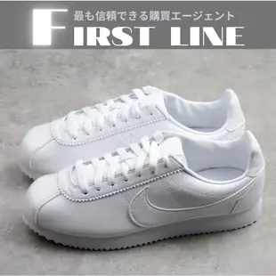 日本直飛🇯🇵 Nike Cortez Leather 全白 小白鞋 阿甘鞋 護士鞋 休閒 白搭 807471-102