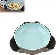 LINGDSW Shell Collecting Snack Bowl, Pistachio Bowl with Shell Storage, Double Dish Nut Bowl, Snack Bowl with Trash Can, Lightweight Snack Serving Dish, Separated Nut Dinnerware Set(1pc)