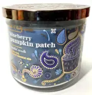 Bath & Body Works Blueberry Pumpkin Patch 3-wick Scented Candle w Essential Oils