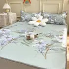 Easy-to-clean Print Foldable Summer Cool Mat Pillowcase Ice Silk Mattress Sheets