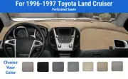 Dashboard Dash Mat Cover for 1996-1997 Toyota Land Cruiser (Sedona Suede) (for: Toyota)