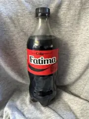 Share a Coke with Fatima 2025 Personalized Gift Coca~Cola Bottle 20oz Zero