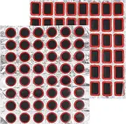 96 Piece Bicycle Tyre Repair Patches Repair Kit Bicycle Inner Tube Tyre Repair Kit Rubber Patches Travel Size for Road Bike and Mountain Bike Tyres