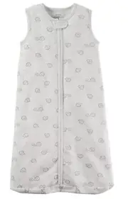 Carter's Baby Boy or Girl Cotton Sleepbag Grey Hedgehog, Small 0-3 Months NWT