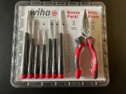 Wiha Precision Screwdrivers & Long Nose Pliers Set 8Pc
