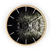 Luminous Canopy Wall Clock - by WildframeWonders