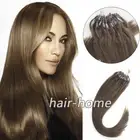 Micro Ring Loop Hair Extensions Silicone MicroBeads Link Remy 100% Human Hair 1g