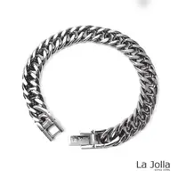 在飛比找momo購物網優惠-【La Jolla】經典伸卡球 純鈦鍺手鍊(20.5cm)