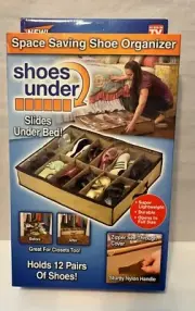 Shoes Under Bed Organizer - 12 Pairs Shoe Storage (NIB)