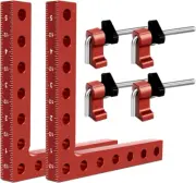 90 Degree Cabinet Clamp, 5.5" X 5.5"(14 X 14Cm) Aluminum Alloy Right Angle Squar