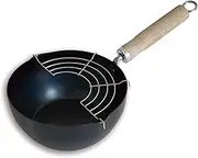 Kyoto Katsugu Wok, Deep Fry Fry Pot, 7.9 inches (20 cm), Net Included, Made in Japan