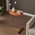 Small Side End Table 2022 New C Table Narrow round Bed Sofa Coffee Dinner Table